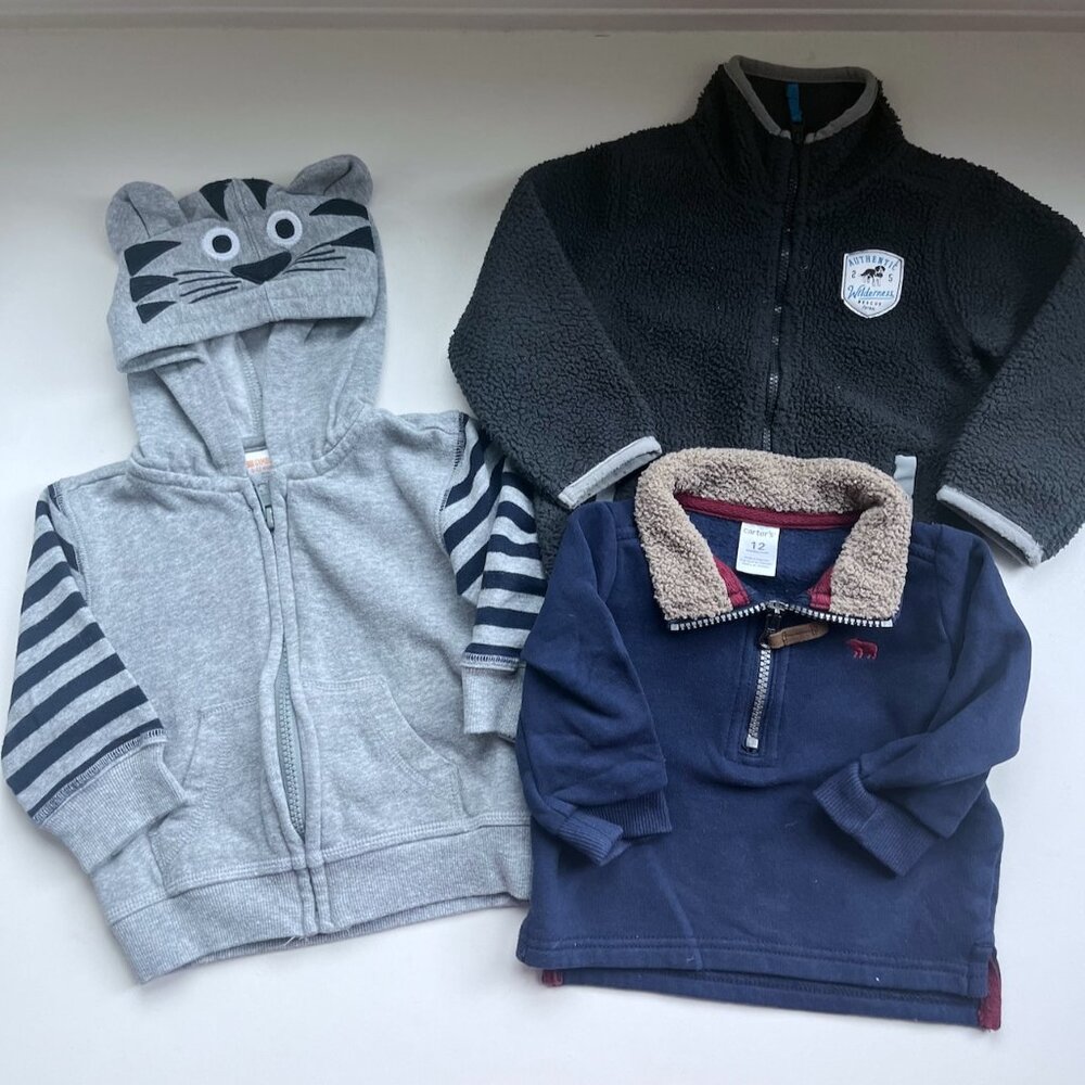 12 Month Boys Sweatshirt Bundle